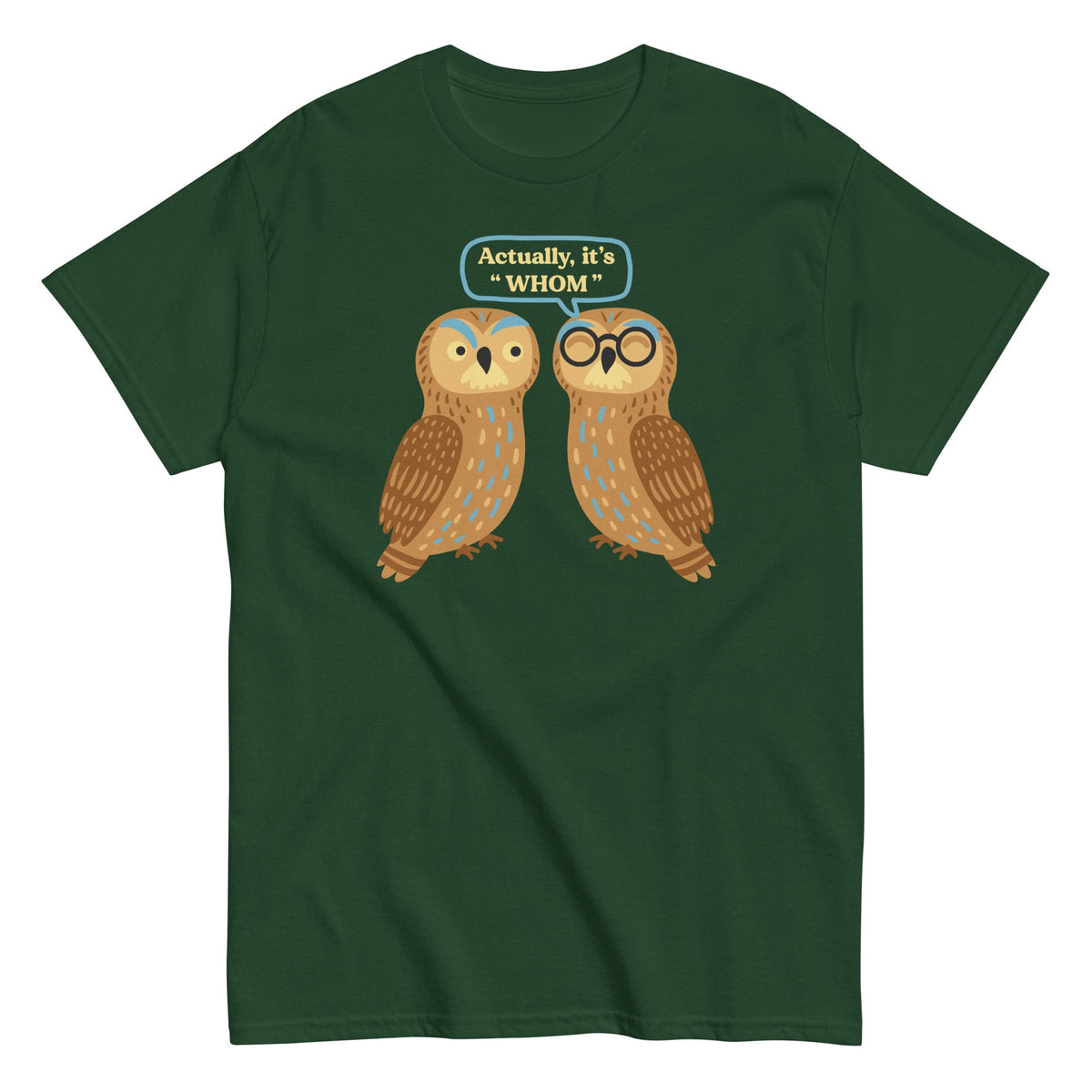 Actually. It's Whom Men's Classic Tee