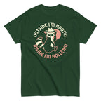 Outside I'm Hootin' Inside I'm Hollerin' Men's Classic Tee