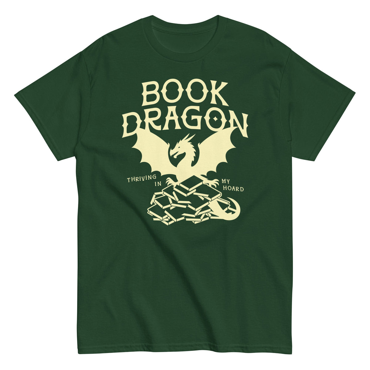 Book Dragon Thriving In My Hoard Men's Classic Tee