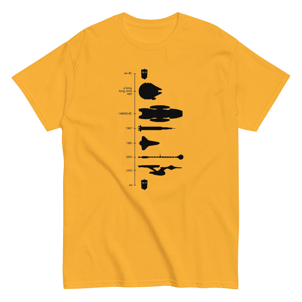 Space Ship Timeline Men's Classic Tee