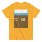 Where I Sleep. Where My Dog Sleeps Men's Classic Tee