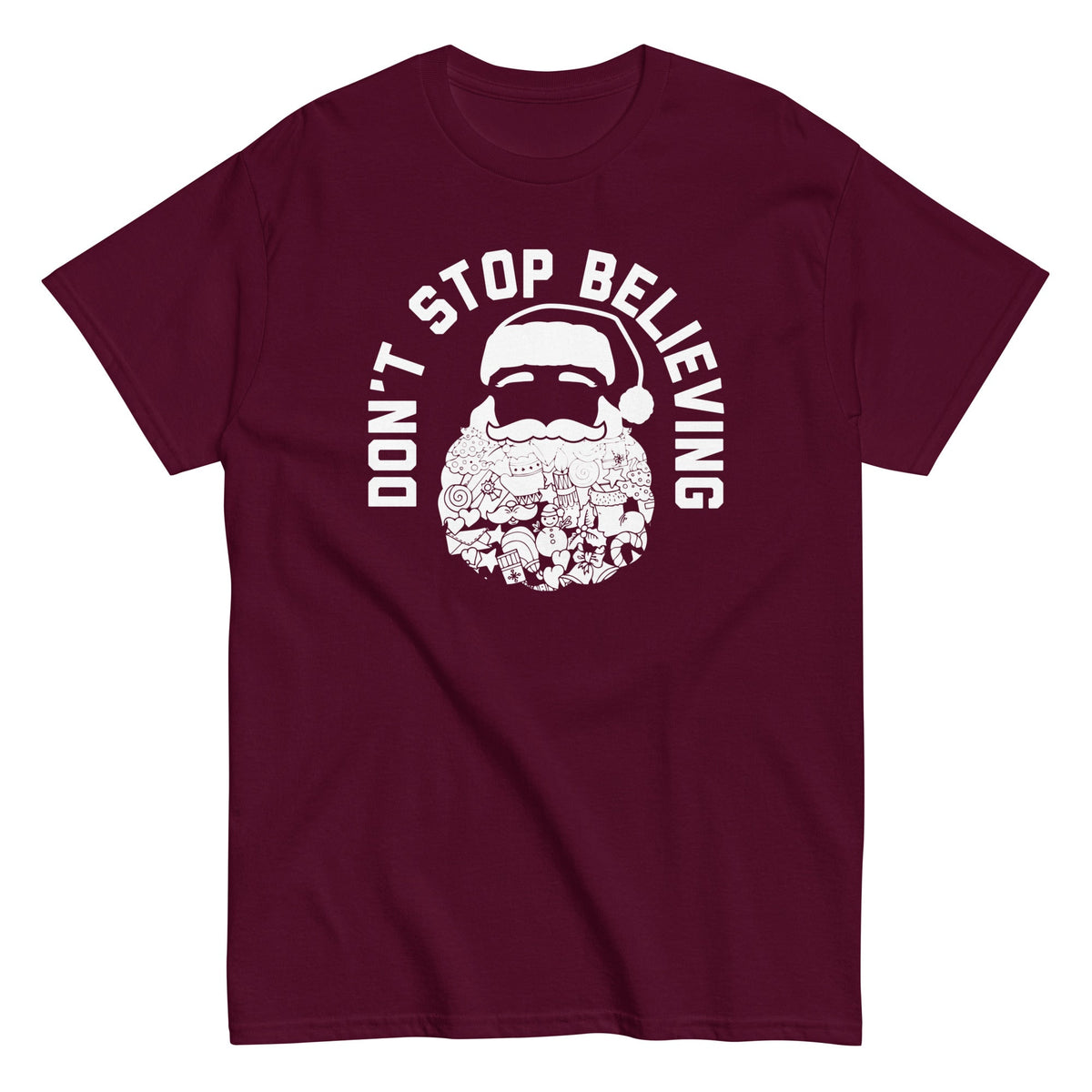 Don't Stop Believing Santa Men's Classic Tee