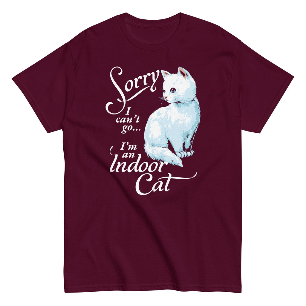 Sorry I Can't Go I'm An Indoor Cat Men's Classic Tee