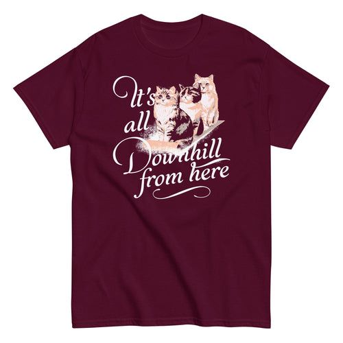 It's All Downhill From Here Men's Classic Tee