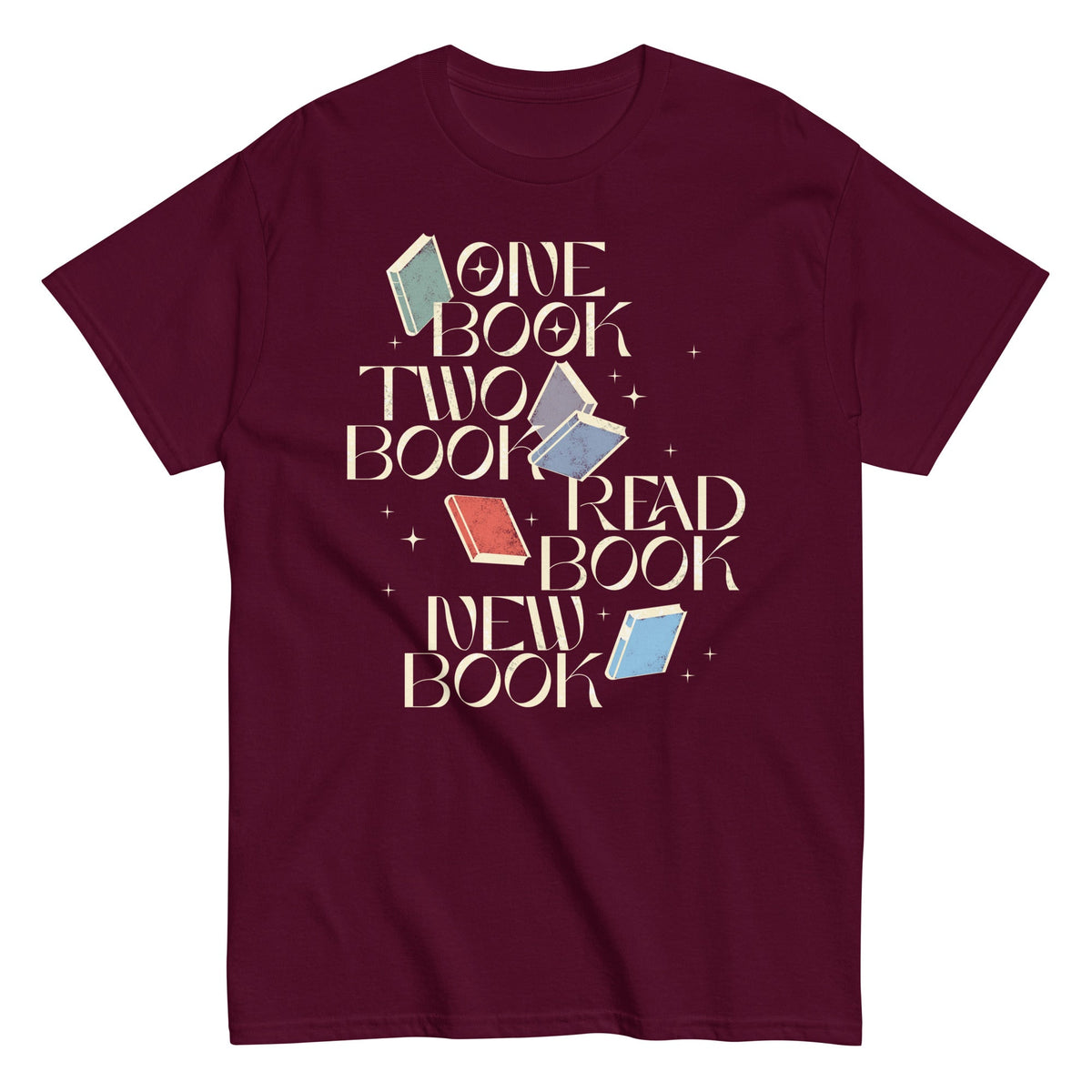 One Book Two Book Read Book New Book Men's Classic Tee