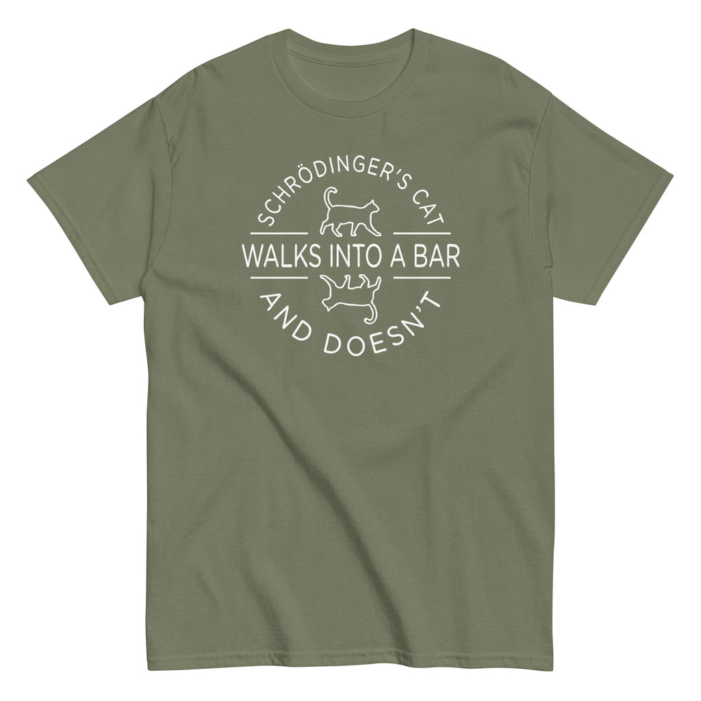 Schrodinger's Cat Walks Into A Bar Men's Classic Tee