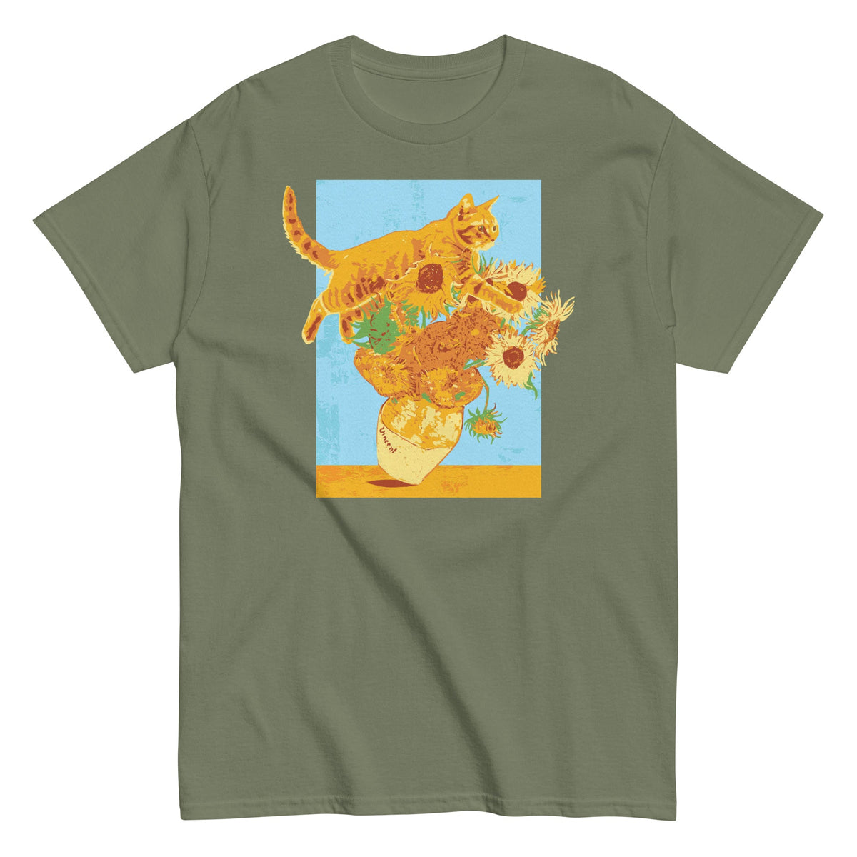 Van Gogh's Cat Men's Classic Tee
