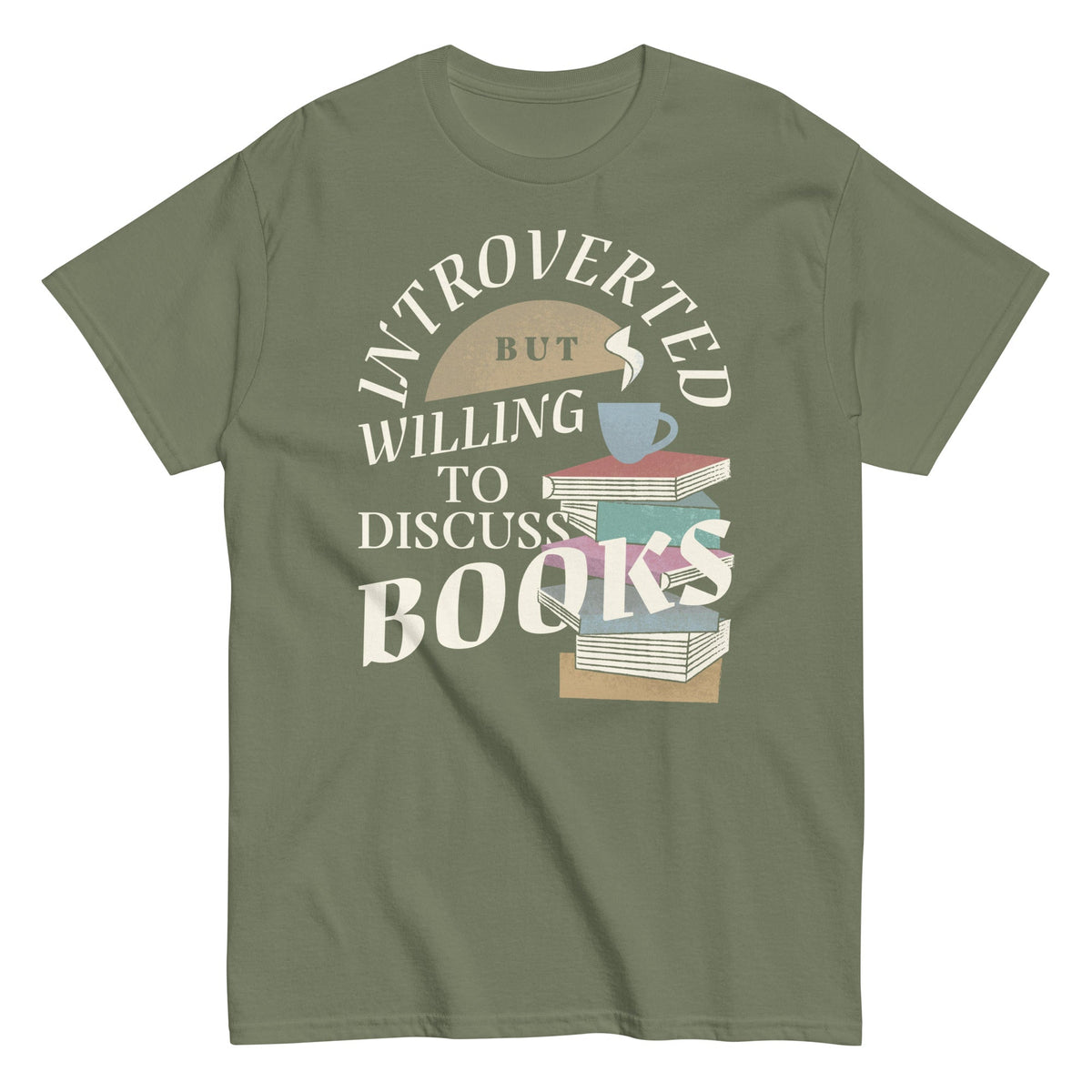 Introverted But Willing To Discuss Books Men's Classic Tee