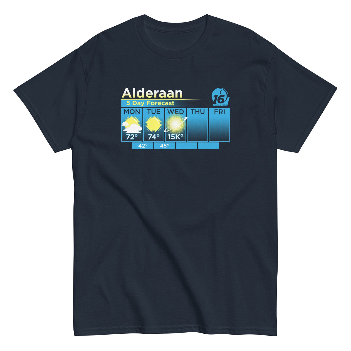 Alderaan 5 Day Forecast Men's Classic Tee