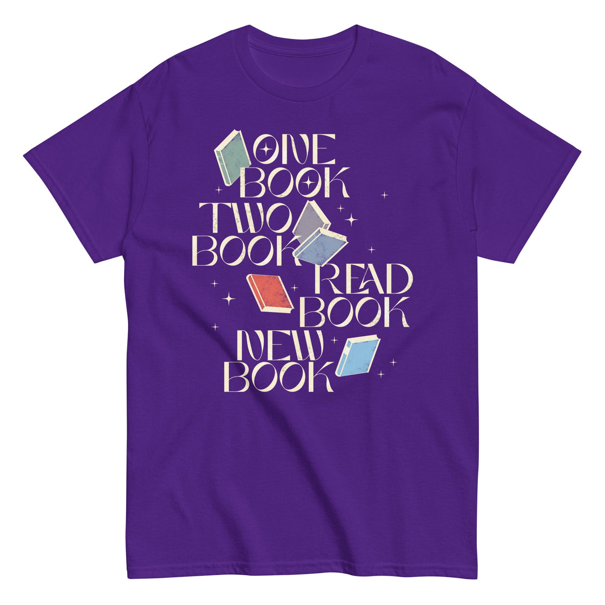 One Book Two Book Read Book New Book Men's Classic Tee