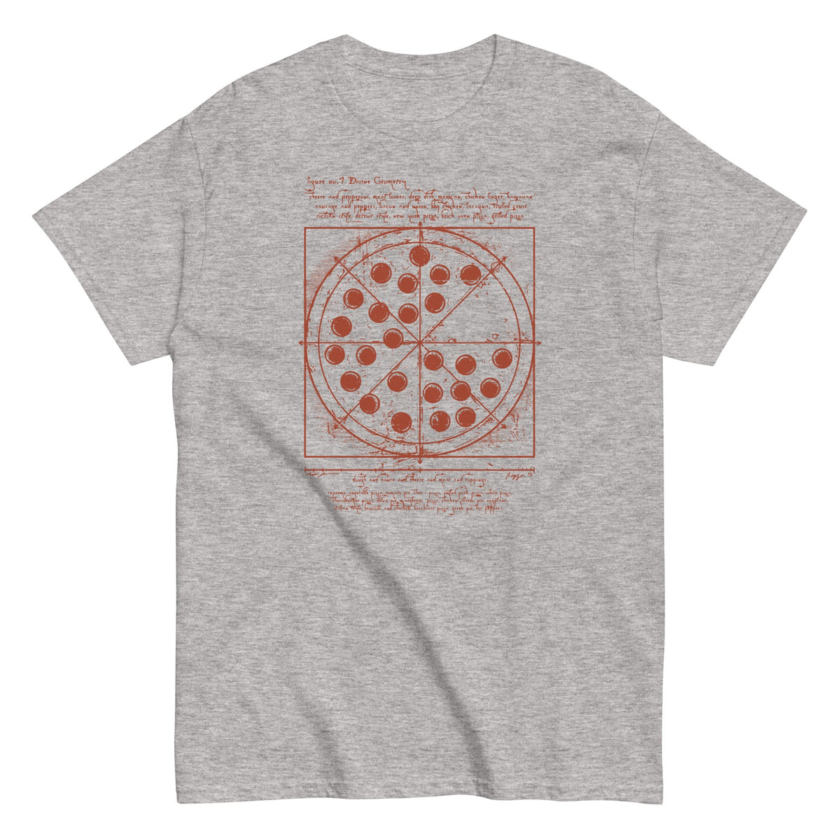 Vitruvian Pizza Men's Classic Tee