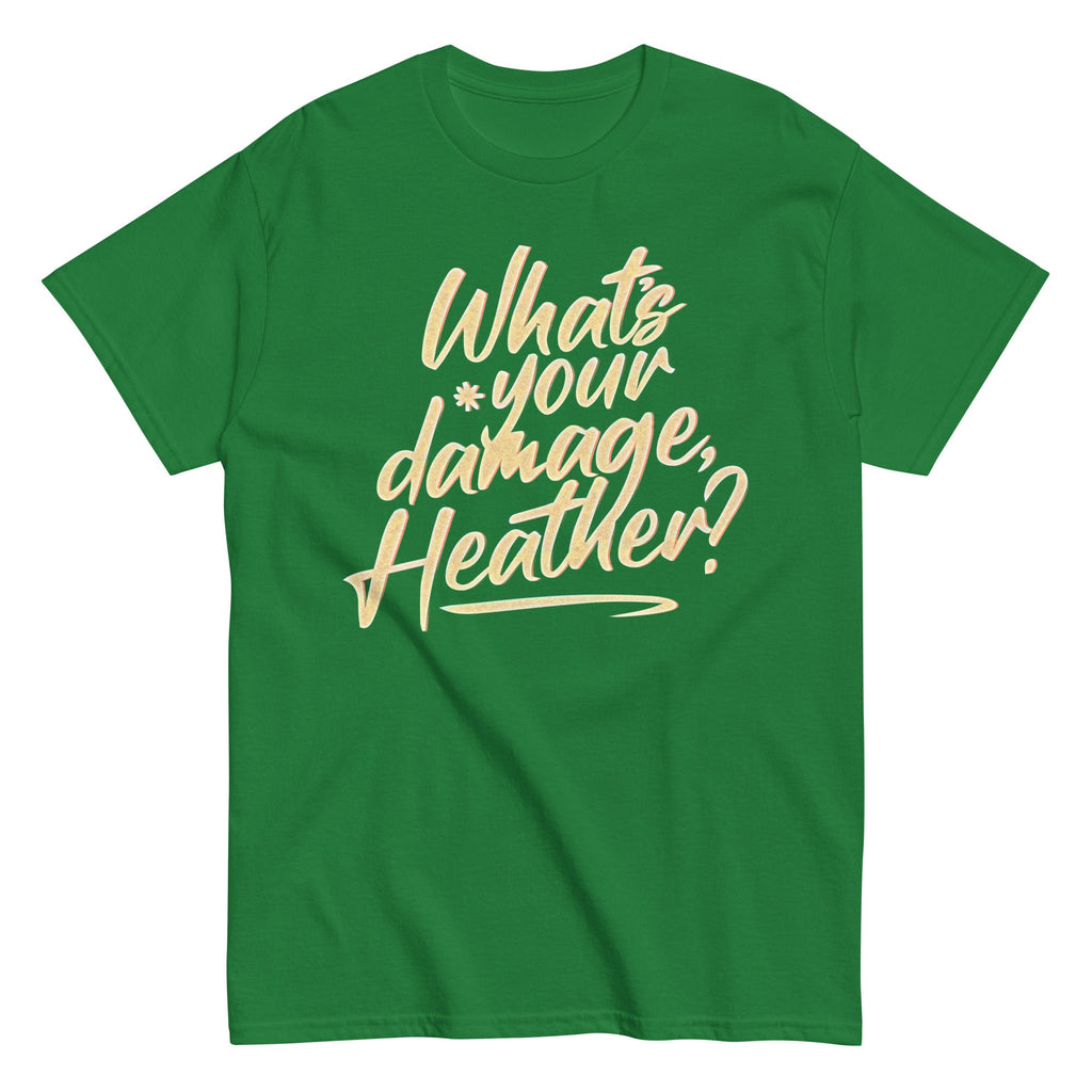 What's Your Damage. Heather? Men's Classic Tee