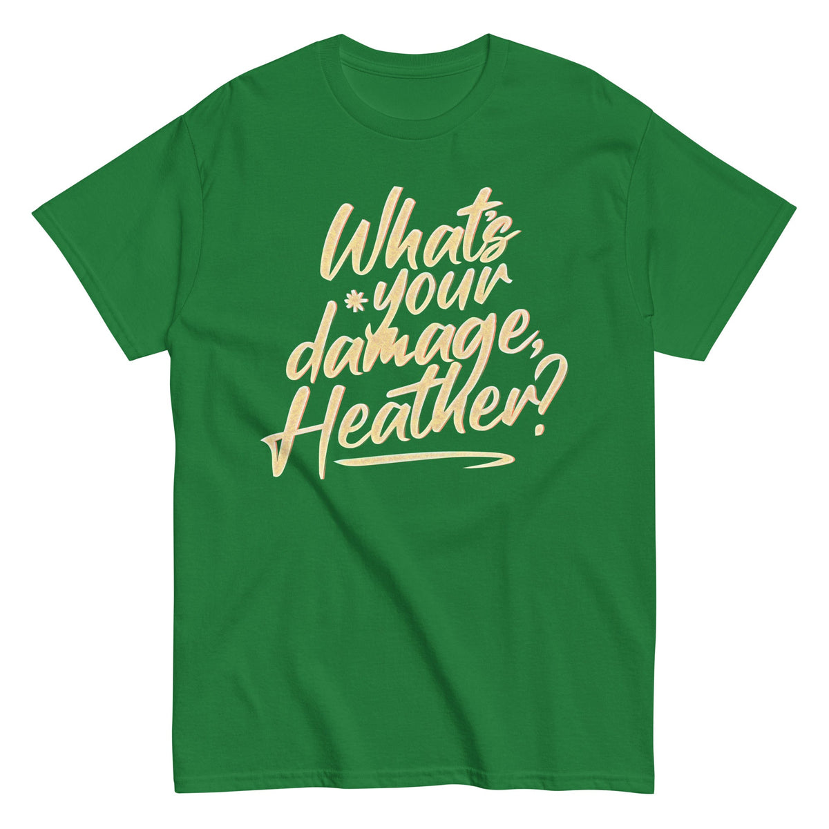 What's Your Damage. Heather? Men's Classic Tee