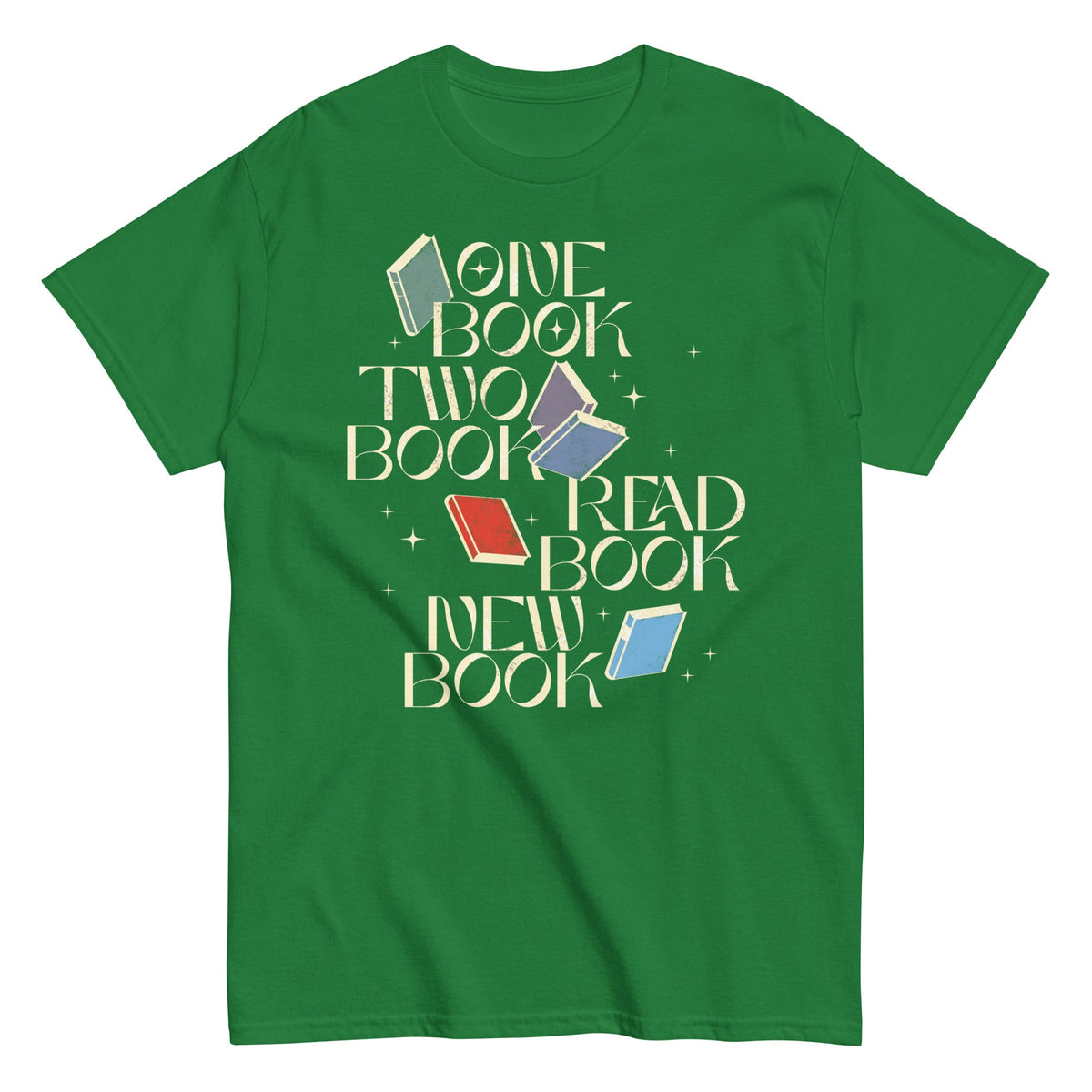 One Book Two Book Read Book New Book Men's Classic Tee