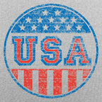 USA Round Patriotic Campaign Badge Graphic