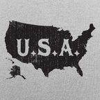 USA Map Distressed Vintage America Design