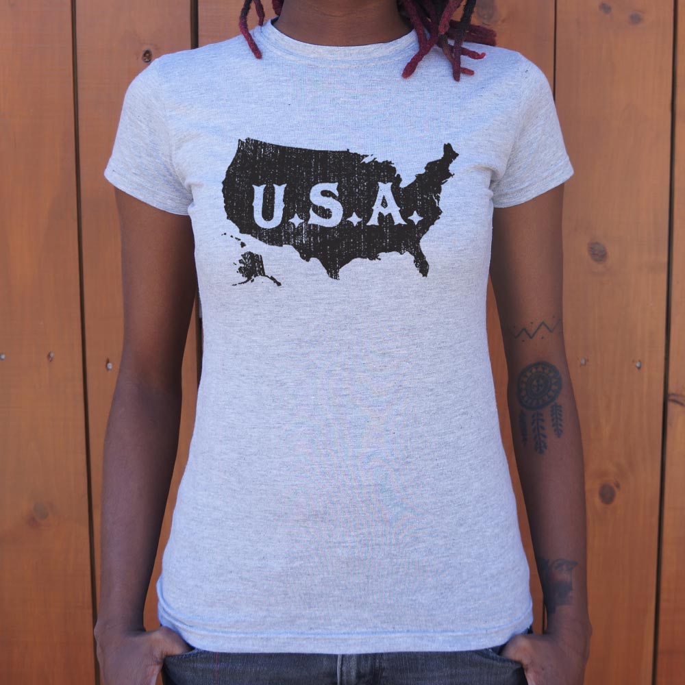 USA Map Distressed Vintage America Design