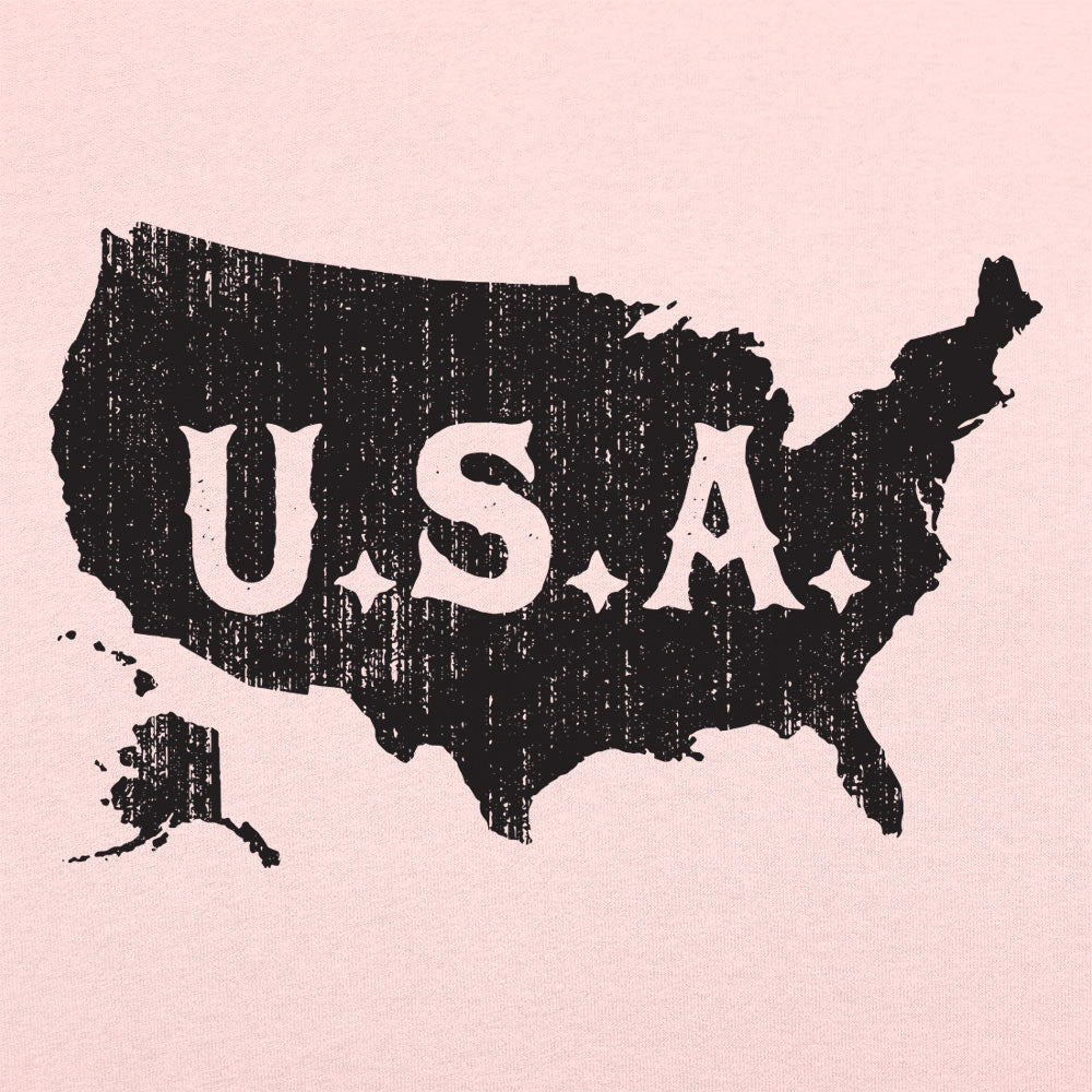 USA Map Distressed Vintage America Design