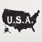 USA Map Distressed Vintage America Design