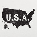 USA Map Distressed Vintage America Design
