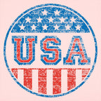 USA Round Patriotic Campaign Badge Graphic