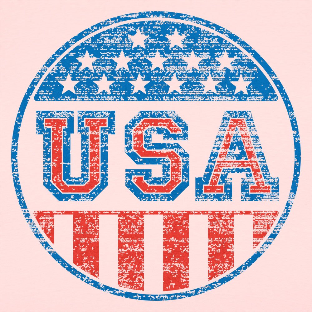 USA Round Patriotic Campaign Badge Graphic