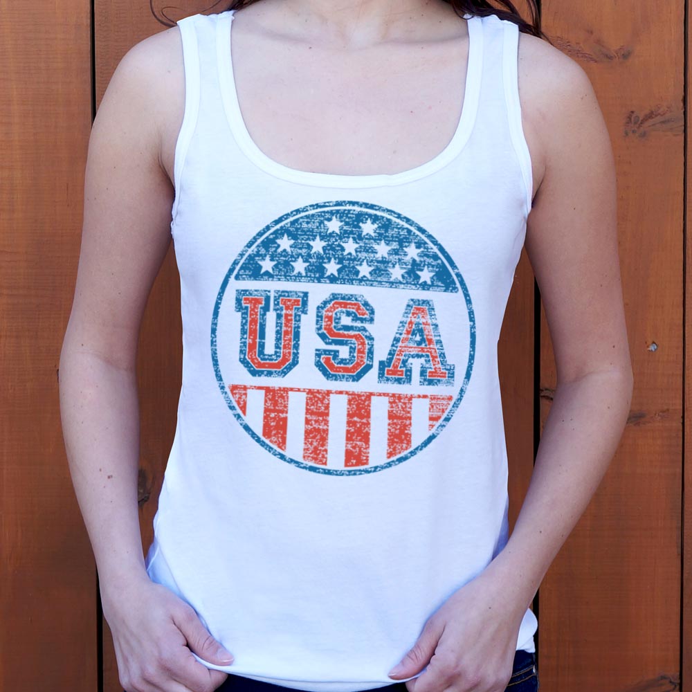 USA Round Patriotic Campaign Badge Graphic