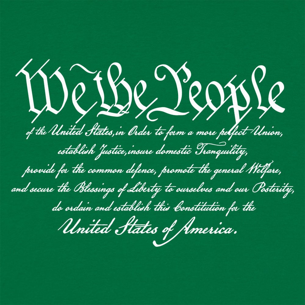 We the People US Constitution Preamble Graphic