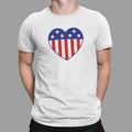 US Flag Heart Graphic