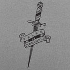Valar Morghulis Dagger and Banner Tattoo Design