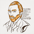 Van Gogh Quote Portrait Illustration