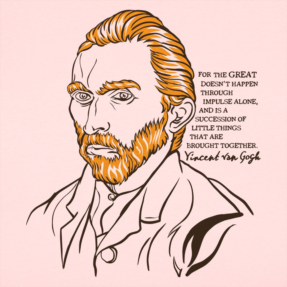 Van Gogh Quote Portrait Illustration