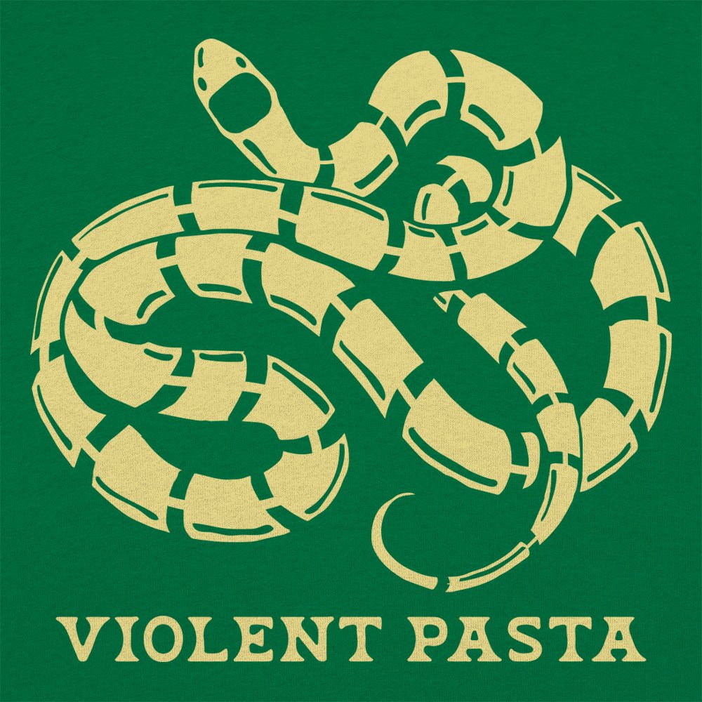 Violent Pasta Coiled Snake Spaghetti Pun