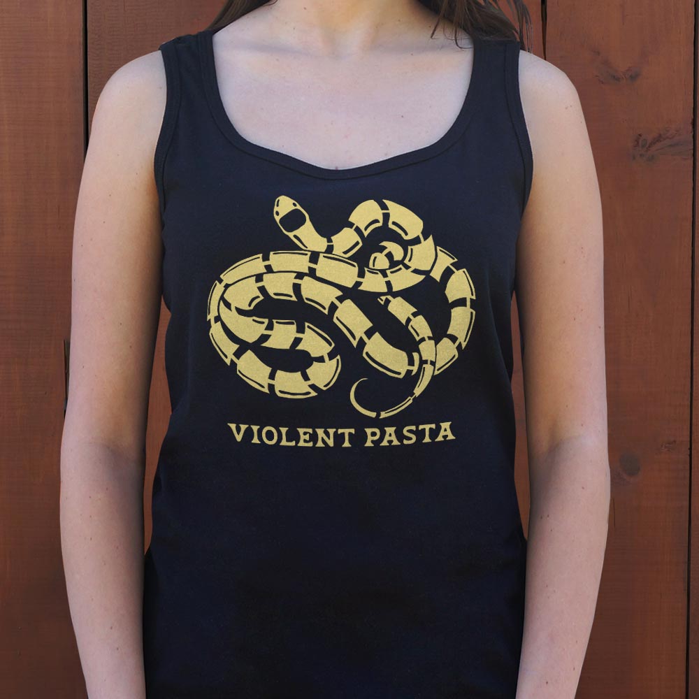 Violent Pasta Coiled Snake Spaghetti Pun