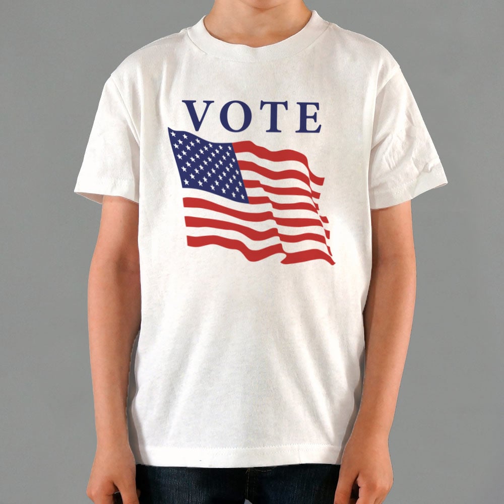 Vote with American Flag