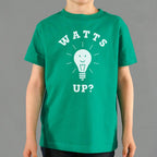 Watts Up Smiling Light Bulb Pun