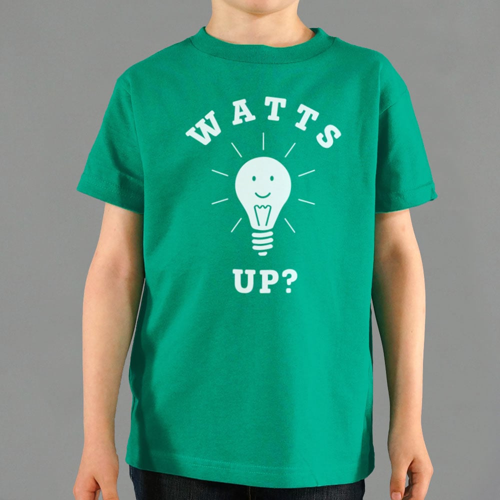 Watts Up Smiling Light Bulb Pun