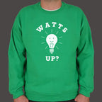 Watts Up Smiling Light Bulb Pun
