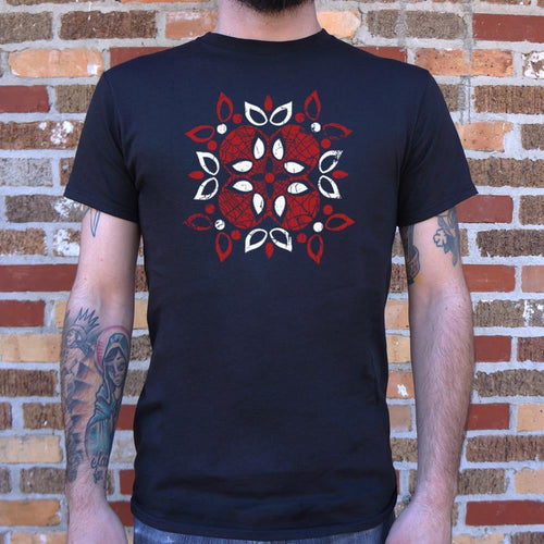 Web Flower Superhero Mask Mandala
