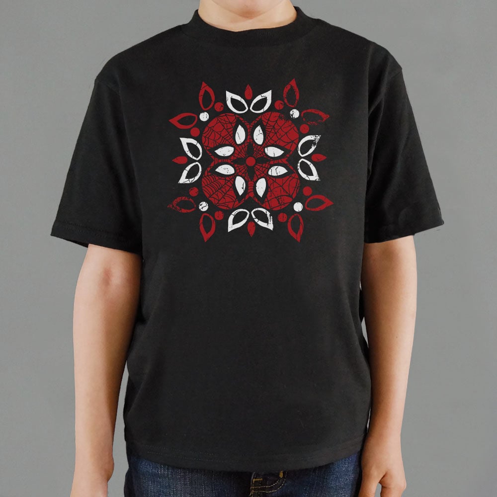 Web Flower Superhero Mask Mandala