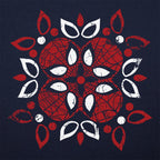 Web Flower Superhero Mask Mandala