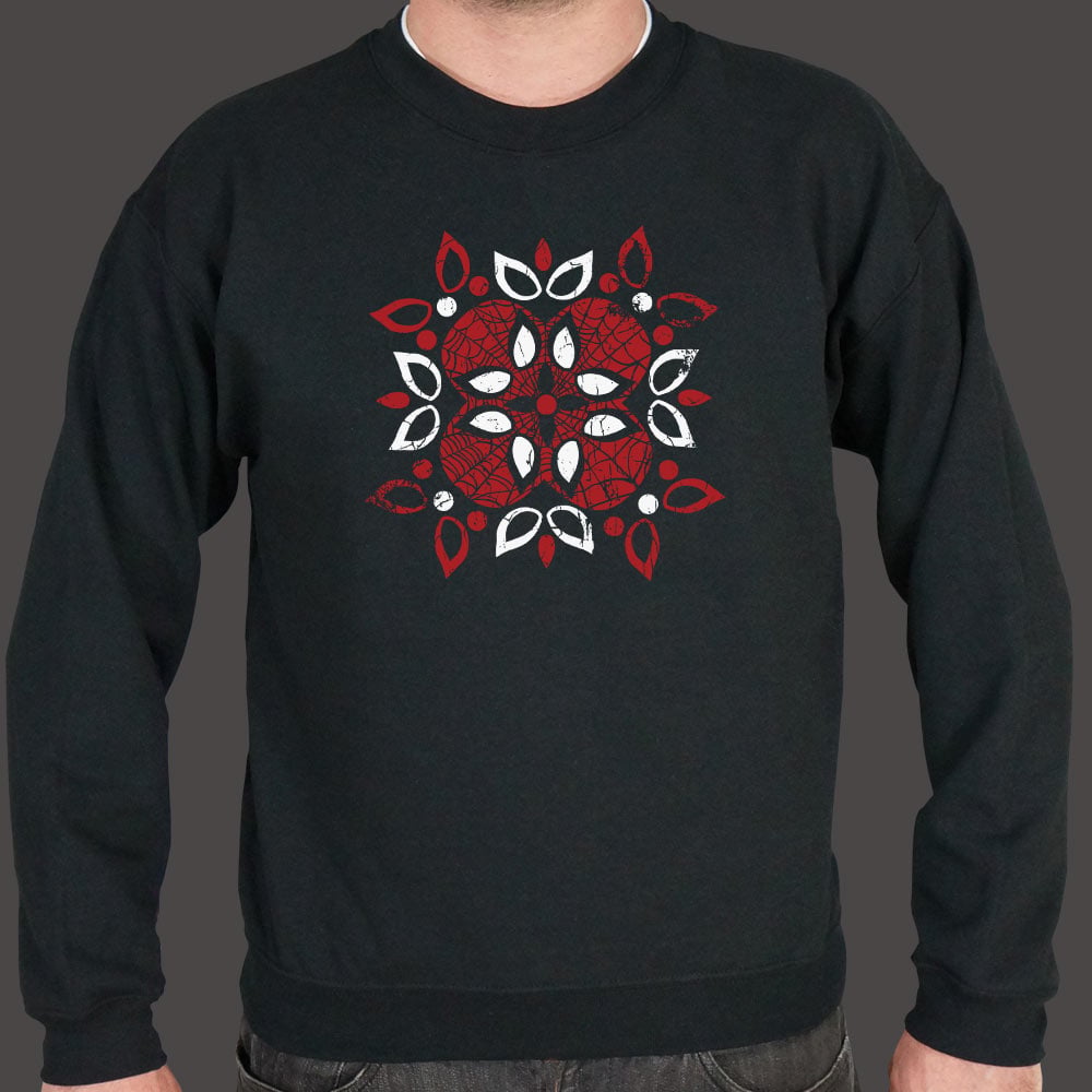 Web Flower Superhero Mask Mandala