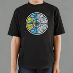 Web Window Full Color Stained Glass Spider Web