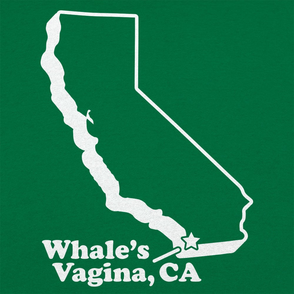 Whale's Vagina. CA San Diego Funny Map