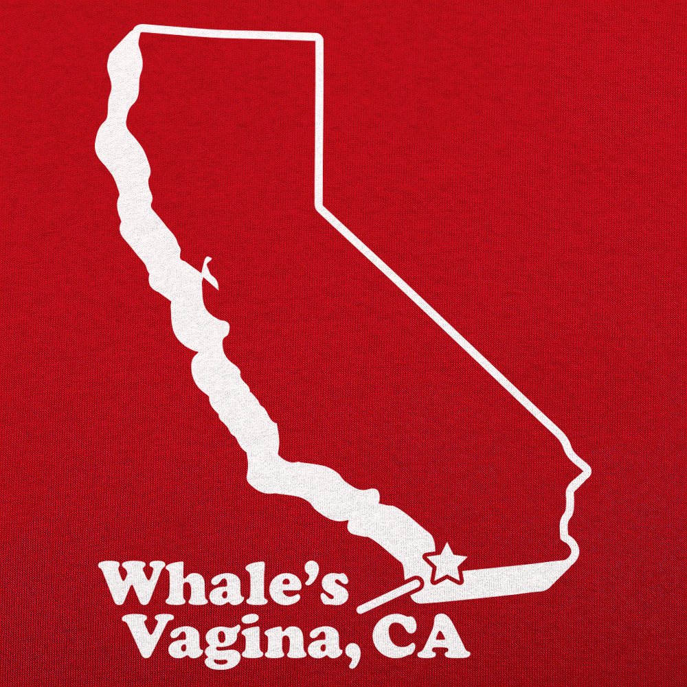 Whale's Vagina. CA San Diego Funny Map