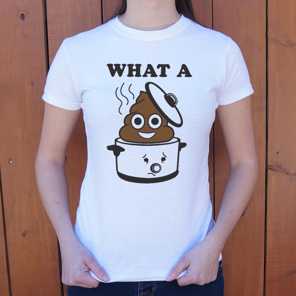 What A Crock Poop Emoji in a Crockpot Pun