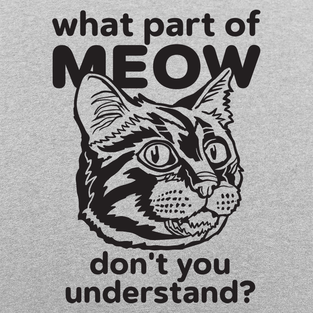 What Part of Meow Don't You Understand Tabby Cat