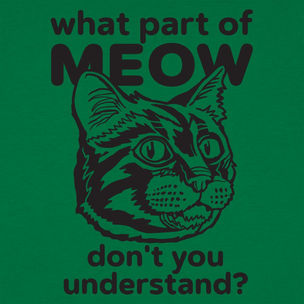 What Part of Meow Don't You Understand Tabby Cat