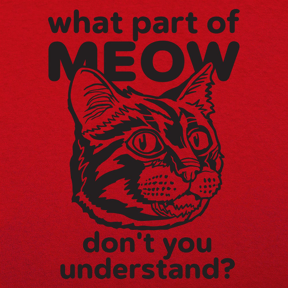 What Part of Meow Don't You Understand Tabby Cat