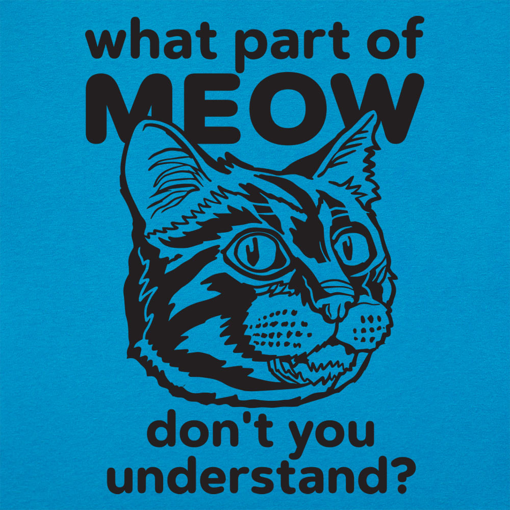 What Part of Meow Don't You Understand Tabby Cat